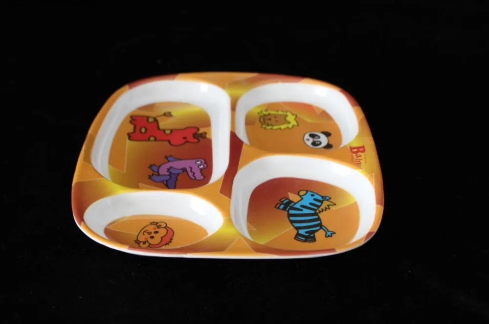 9.2inch melamine little bear plate