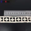 CRT17376C 2.8cm geometric lace trim beige lace trimming border