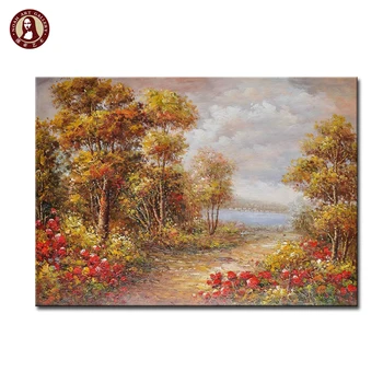 100% Handmade Impressional Natural Scenery Oil Paintings - Buy Natural