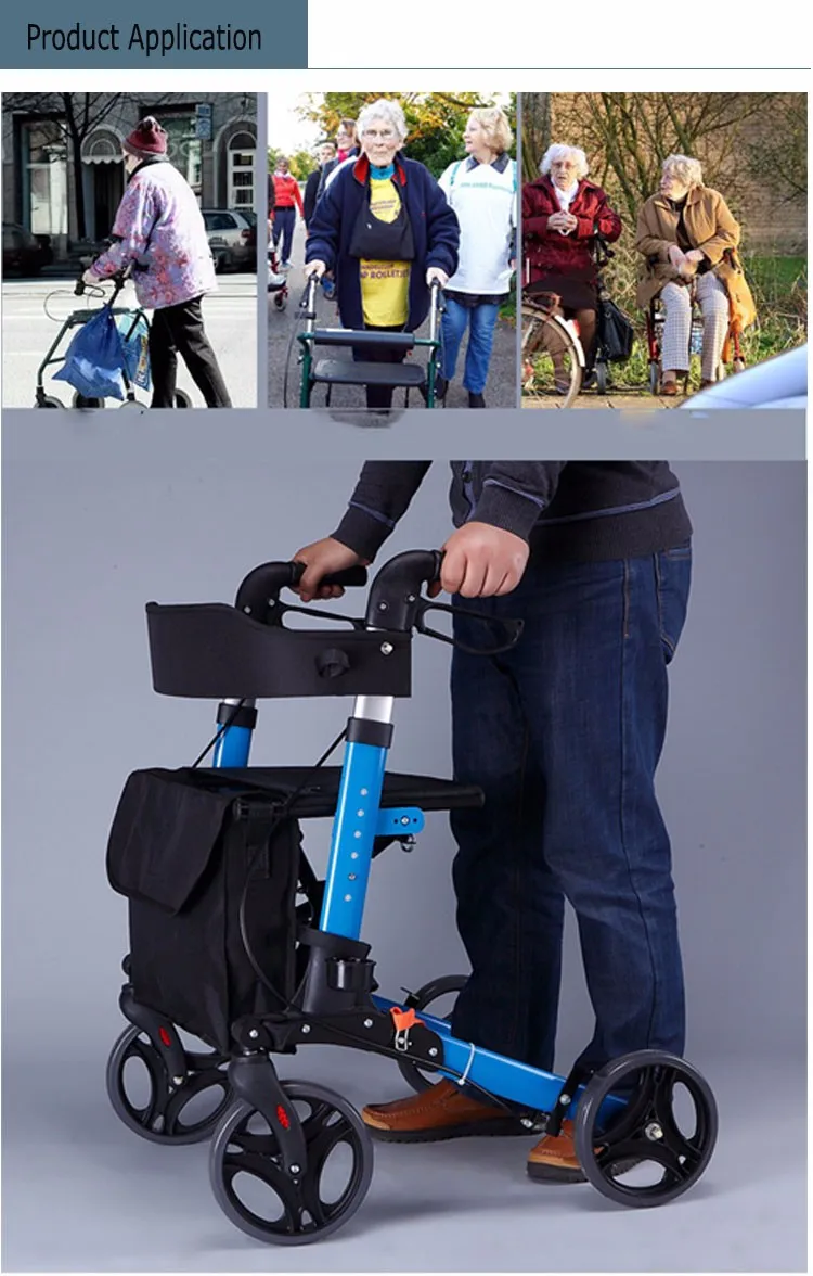 Universal Adult Folding Patient Orthopedic Walker With Wheels Buy