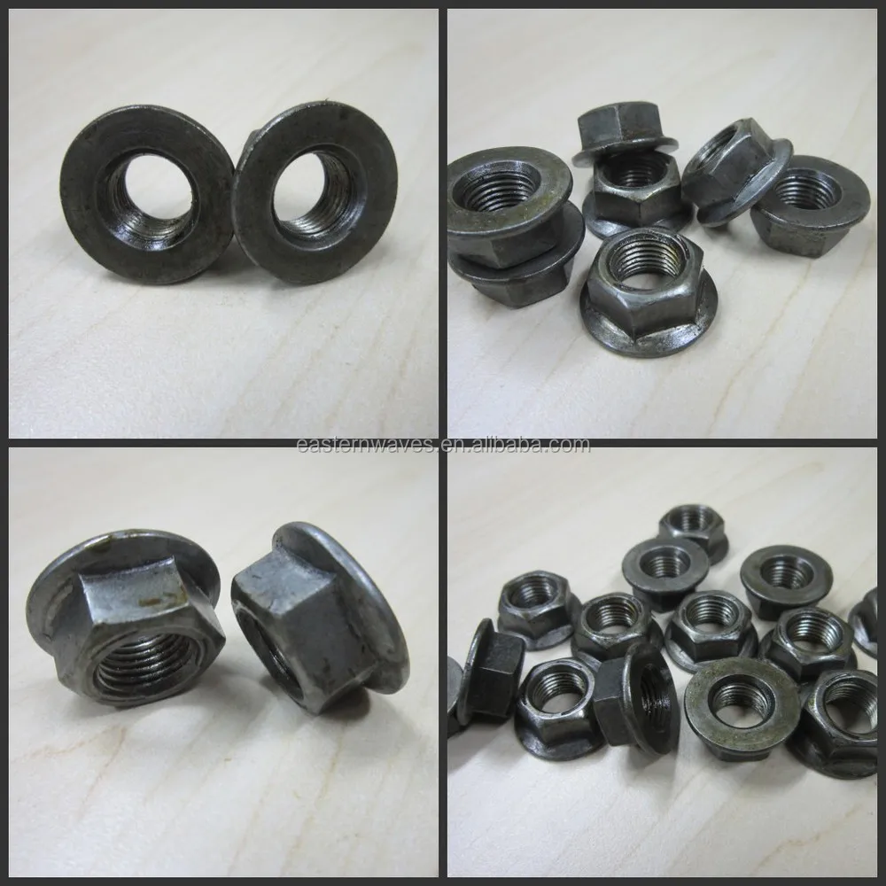 1/2"20 Flange Nut Without Serration Buy Flange Nut,Hex Flange Nut
