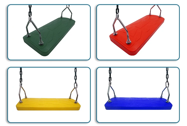 Safety adult children outdoor garden plastic colorful swing set chair