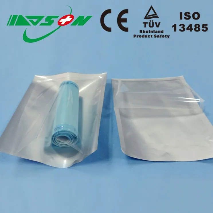 Medical Supply Dry Heat Aluminum Foil Sterilization Pouch For Surgical