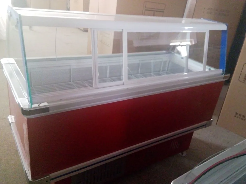 Counter Top Refrigerated Fish Showcase Industrial Refrigerators Freezer