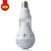2018 NEW CCTV Security 3.0MP 360 wide angle view Panoramic VR indoor spy lighting Bulb shape wifi P2P camera Hidden Lamp Camera