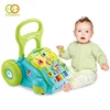 early learning plastic push baby walking trolley toy with music