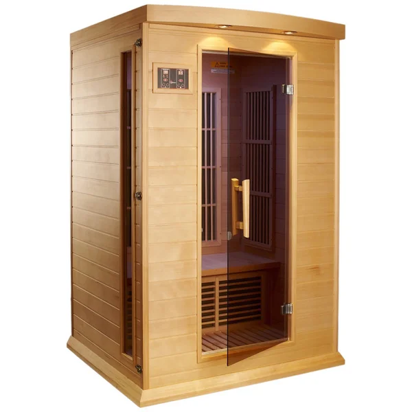 2 People Capacity And Cedar Solid Wood Type Wood Infrared Steam Sauna ...