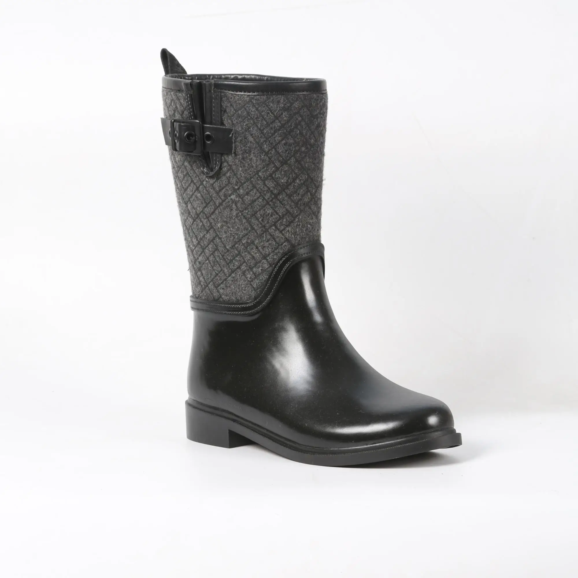 Half Rain Boot Women Winter Rubber Rain Boots Waterproof