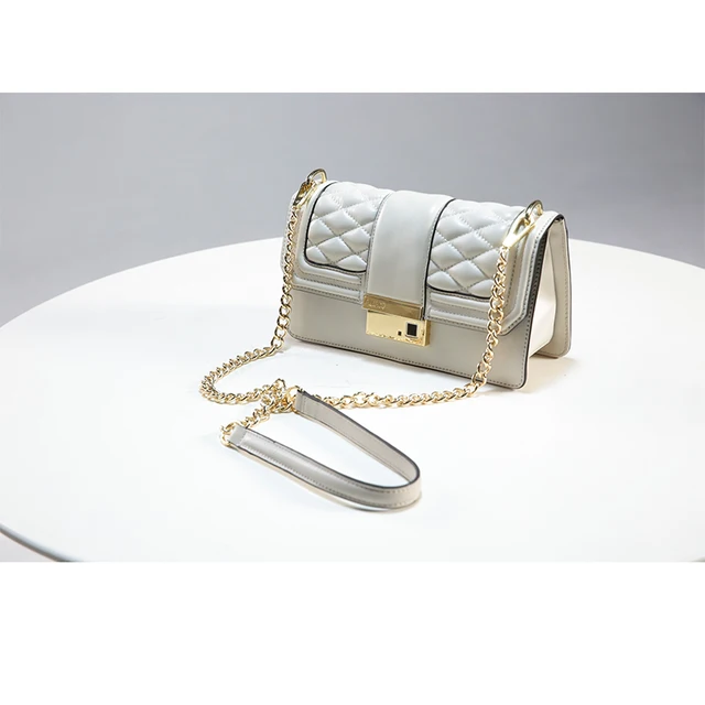 China Smart Bag Leather Products Find Smart Biometric Security Fingerprint Lock Phone Charing Genuine Leather Handbag Metal Chain Shoulder Bag