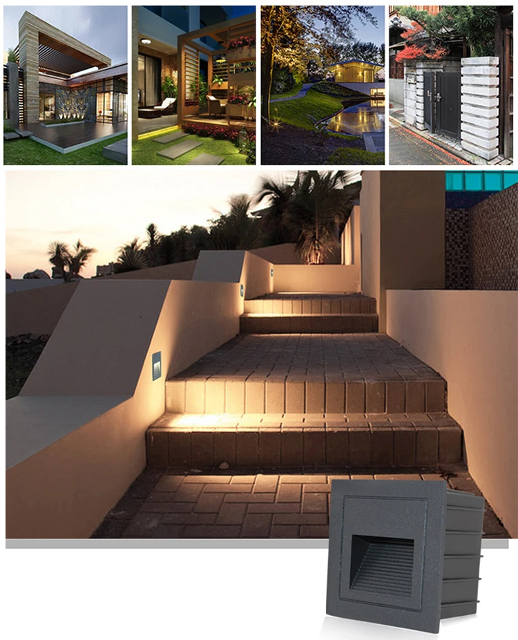 3w 5w 7w waterproof led stair step light ip65 floor buried lamp