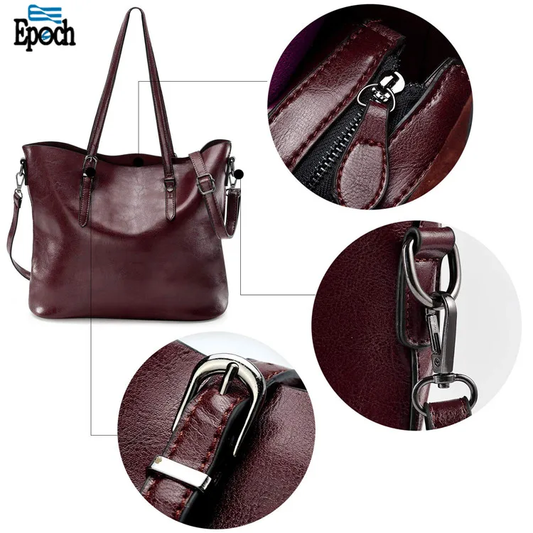 Alibaba 2020 Online Shopping Multi Use Fashion Leather Tote Women Bag