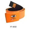 Customize logo or image colorful sport flip buckle belt
