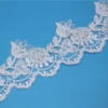 E182B ABS Pearl Decorative Polyester Lace White Wedding Lace Trim For DIY Garment Accessories Sewing Trim Wedding Lace