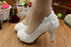 White wedding dress dresses high heels wholesale the new lace handmade bridal shoes spring/summer PU bridal shoes WS032