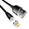 Magnetic cable 360 degree rotary charging usb micro 3A cable USB C 5A fast charging wire microusb Type C USB