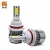 72W 7600lm S9 880 9007 h13 led car headlight bulb waterproof IP67 COB chips fog lights
