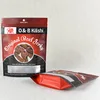 FDA quality food zip-lock plastic bag packaging material ziplock beef jerky packaging bags