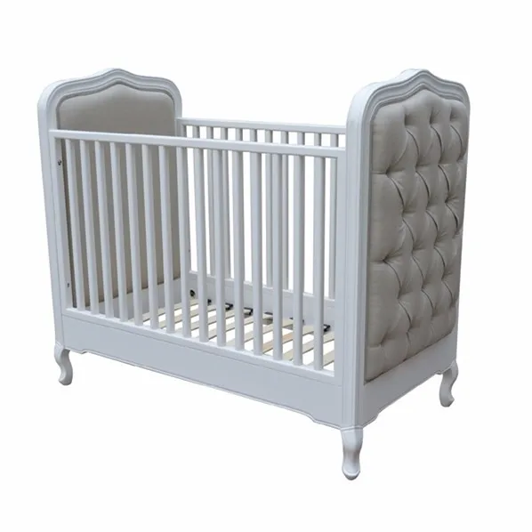 HL049 Royal Luxury Wooden Baby Crib 