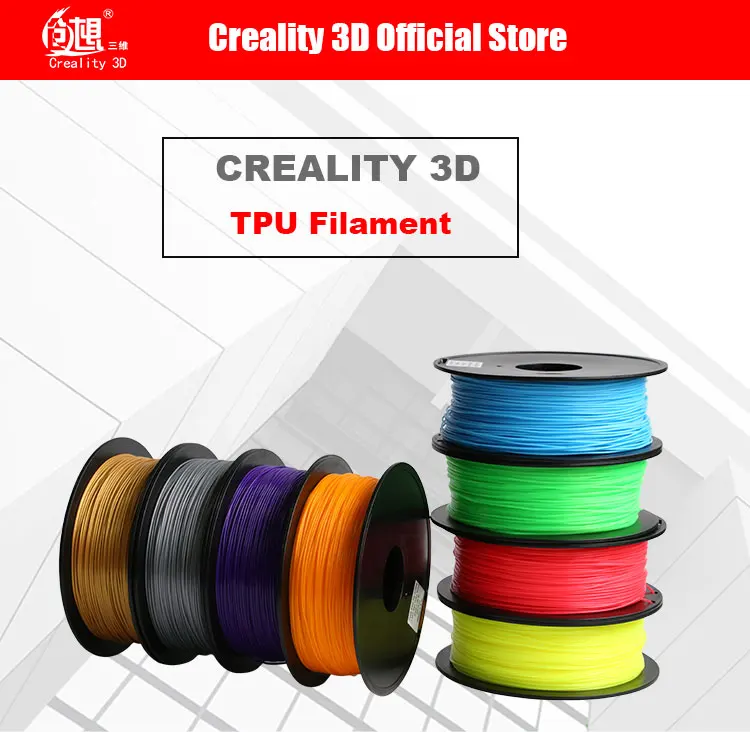 Creality 3d Tpu Filament Black Color 3d Printer Samples 1kg/roll 1.75mm ...