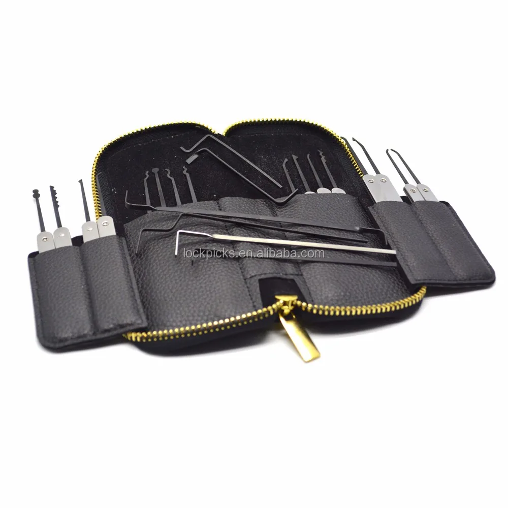 High Quality Stainless Steel Locksmith Tools 22pcs Auto Lock Pick Set