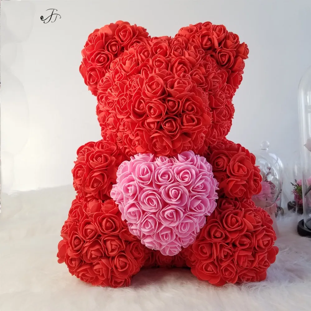 rose bear 40 cm