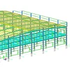 design auto repair car workshop steel structure