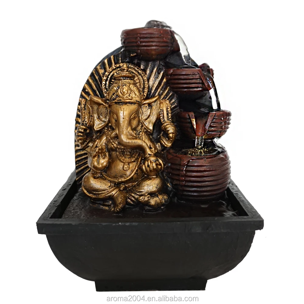 Mini Water Fountain Hindu God Gift Resin Ganesh - Buy Ganesh,Mini Water ...