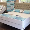 eco friendly natural rubber sleeping mat extra long, comfort bed cover smooth surface sleeping mat for foot protector