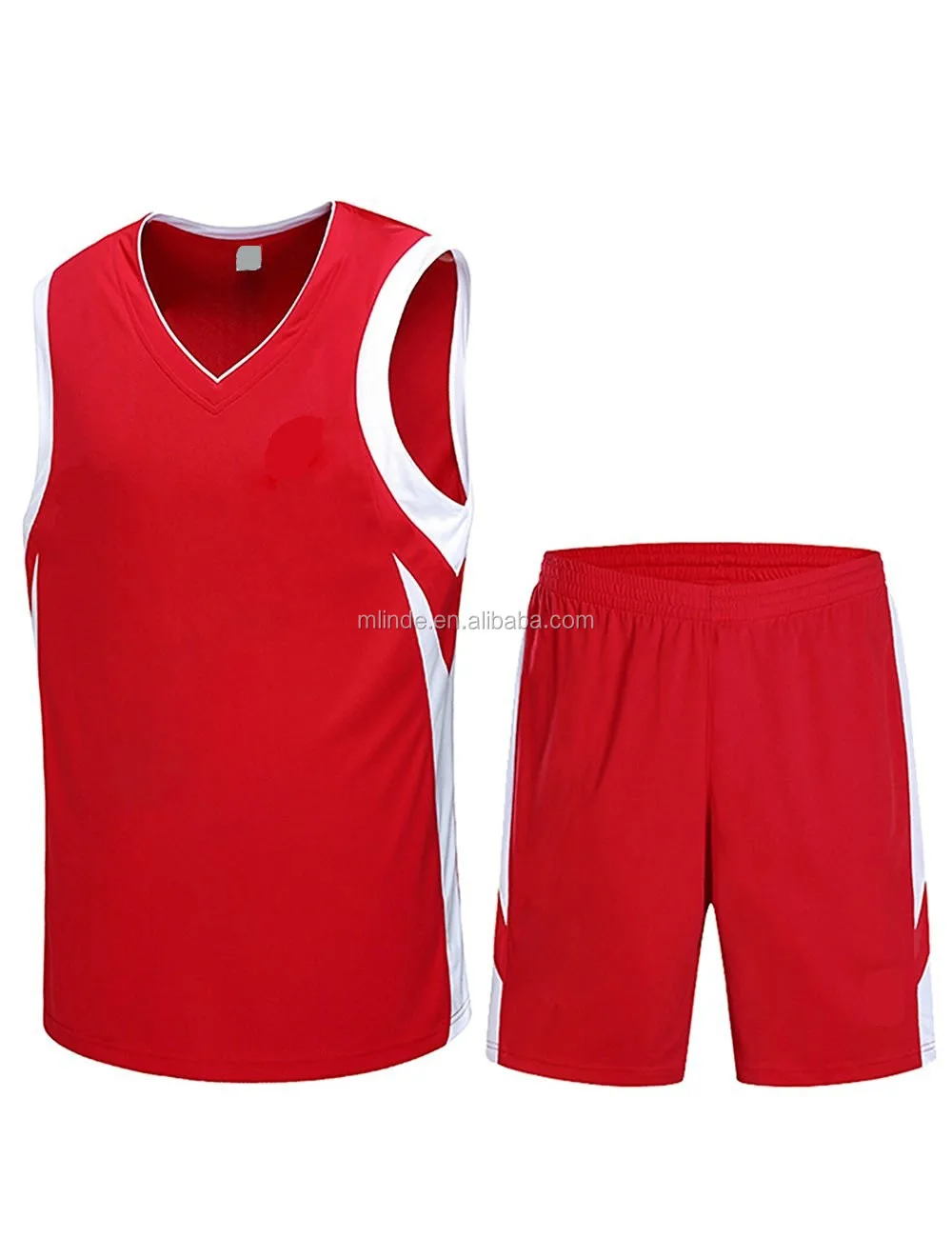 Pria Tank Top Olahraga Basket Jersey Dan Celana Pendek 2017 Desain