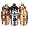 Copper Aluminum Pendant Light E27 Decorative hanging Light Lamp holder 110 220V led bulb home room light sockets and switches