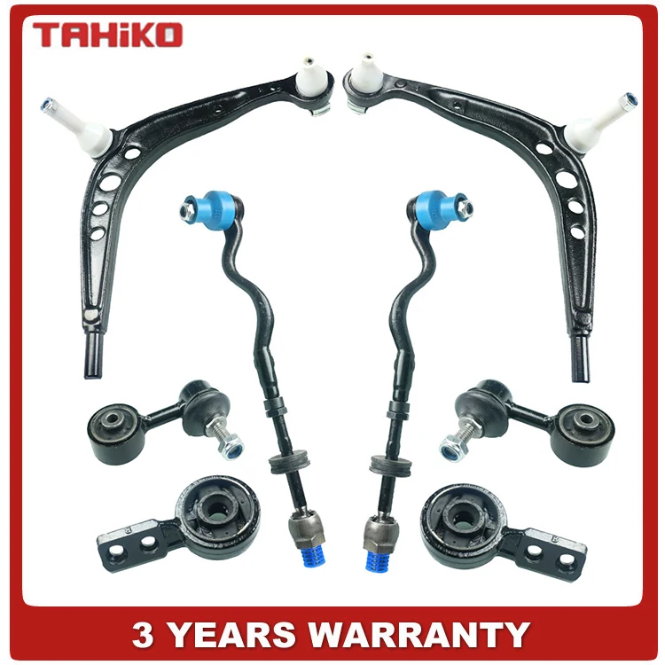 Front Suspension Control Arm Ball Joint Tie Rod Wishbone Kit 8