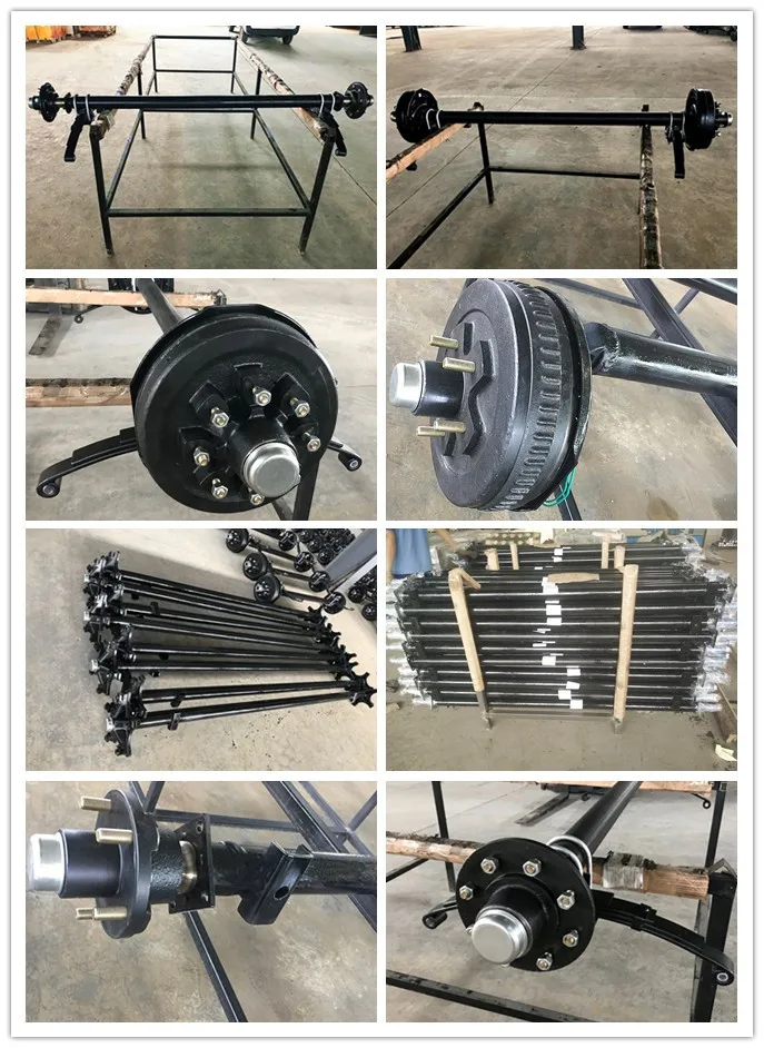 组装半挂车零件轻型拖车轴 3500 磅