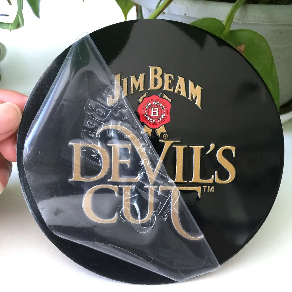 Custom brand letters embossed logos metal nameplate