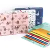 Stationery Box Pencil Case Book Pouch Bag Notepad Stamp File Folder Cosmetics Folder