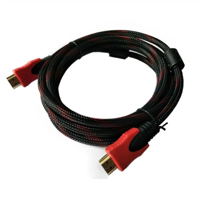 1.5M 3M 5M 10M 15M 20M High speed Gold Plated Plug Male-Male braided HDMI Cable 1.4 Version 1080p 3D For HDTV XBOX PS4