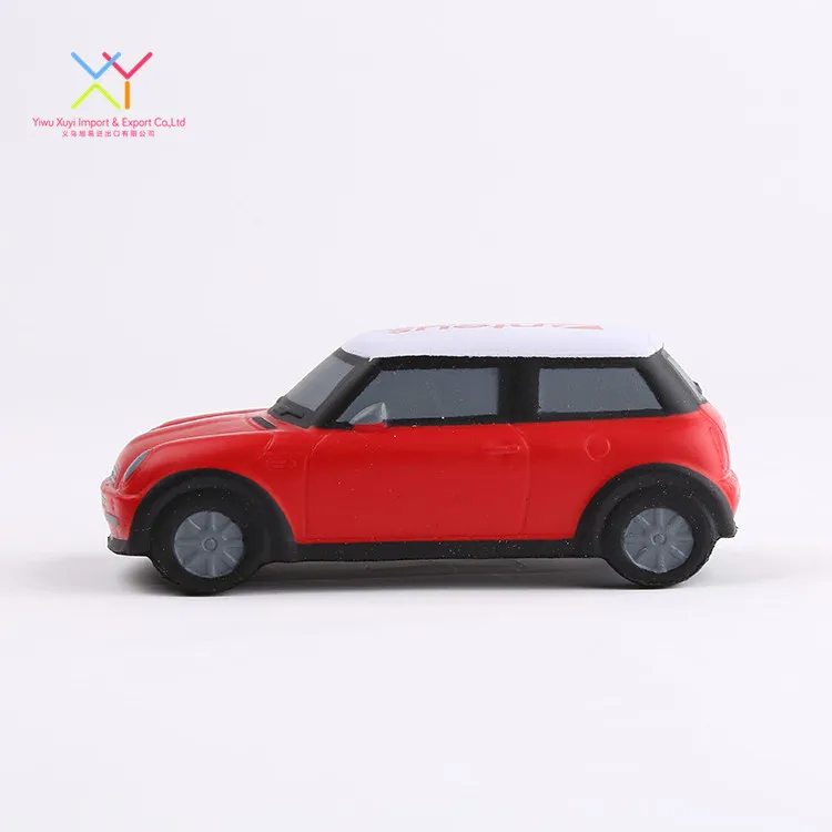 Promotional customized soft stress ball, small red car antistress stress ball
