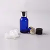 glass essential oil bottle cap drops plug aluminum screw 18mm blue glass bottle cap