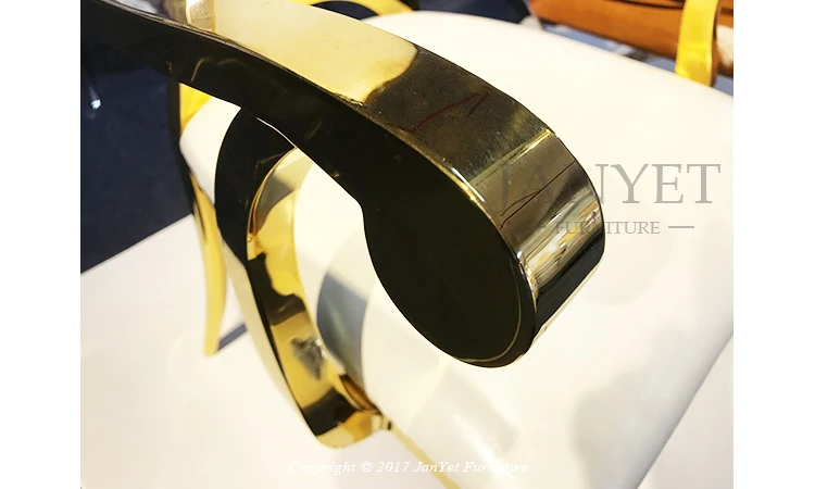gold stainless steel chair
