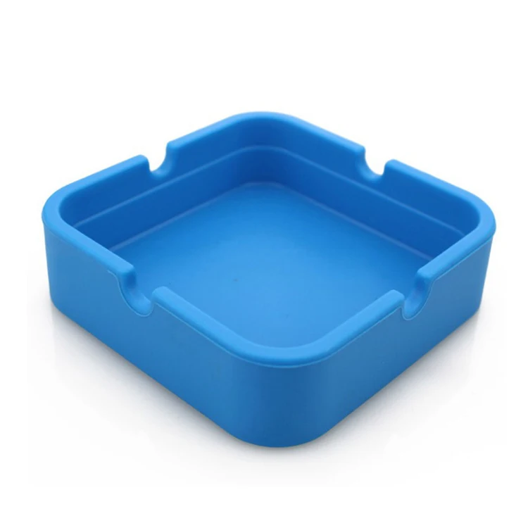 square silicone ashtray