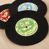 2017 New products soft pvc CD record coaster record coasters 3D rubber coaster