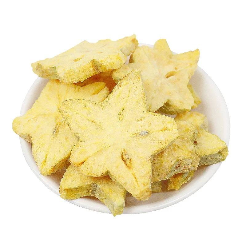 批发质量绿色冷冻干杨桃干 starfruit no 糖添加干果