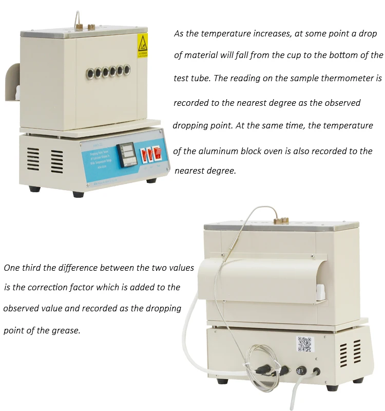 Awd22 Dropping Point Tester For Lubricating Grease In Wide Temperature