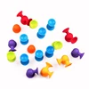 Happy Sucker Cup Toys DIY Silicone Building Blocks Assembled Toys Funny Suction Cup Educational Construction Toys