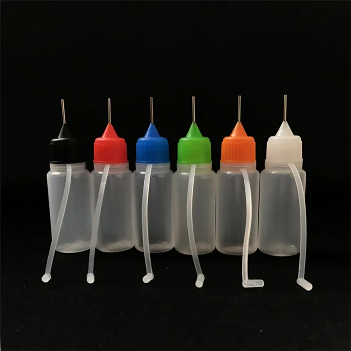 Long Thin Metal Needle Tip Bottle 10ml Pe Squeeze Ejuice Plastic Bottle