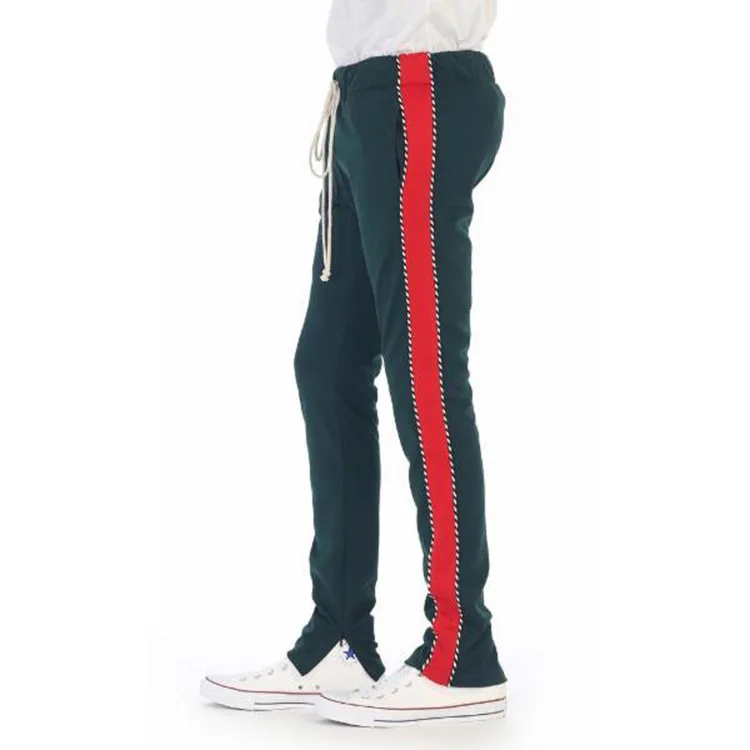 green pants with red stripe