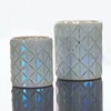 White glass cylindrical candlestick