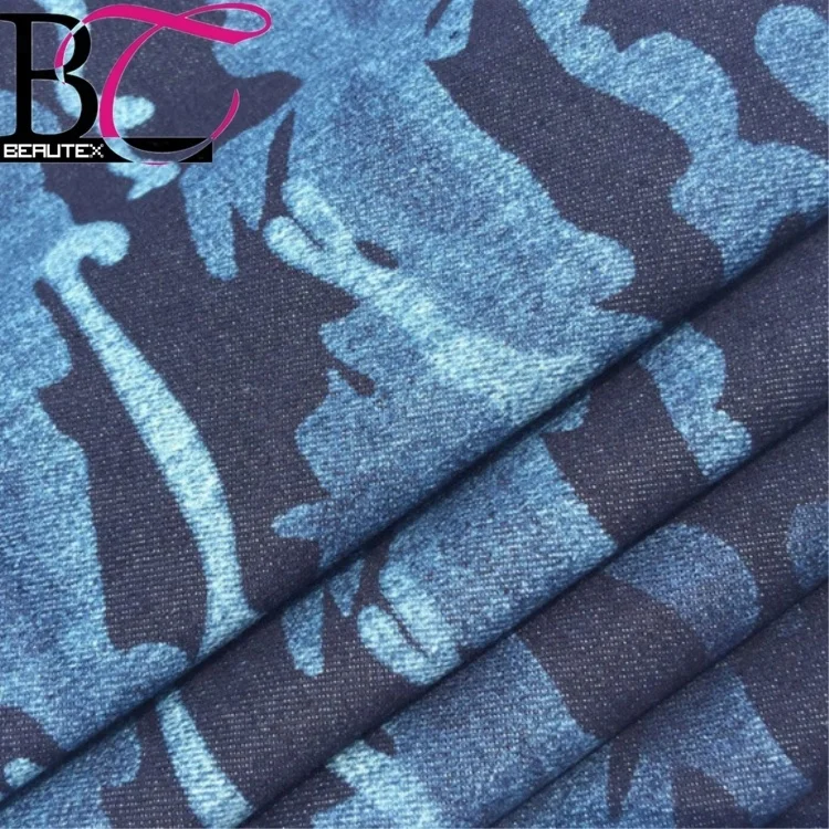 camouflage denim fabric