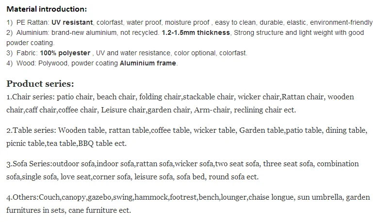 modern outdoor aluminium dining chairs for hot selling