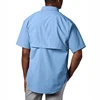 Novel Design Light and Solid Color Shirt Back Vented Nylon Fishing Quick Dry Short Sleeve Sun Protection Shirt