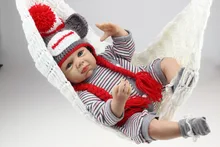 22Inch 50cm Lovely NPK Simulation Silicone Vinyl Reborn Lifelike Baby Doll Toys For Children Birthday Gift With Free Shipping